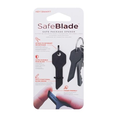 SAFEBLADE KeySmart Plastic Black Keychain Knife KS820-BLK